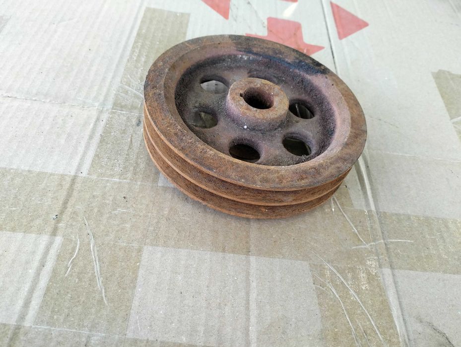 Шкив компрессора холодильника 2 ручья профиль А 16,5 см Хорошее сост