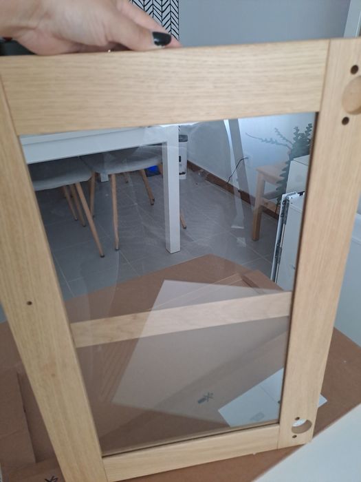 Porta Forsbacka ikea vidro 40x60 nova. Carvalho