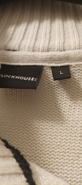 Sweter damski w czarno-białe pasy