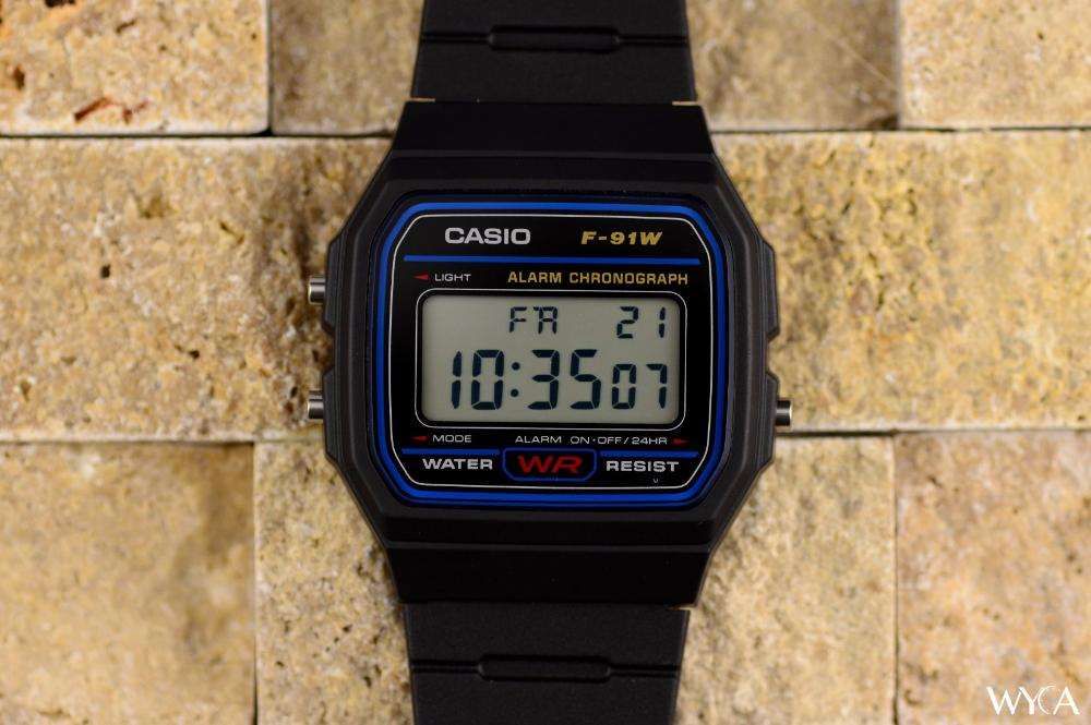 Casio F-91W, Zegarek na Rękę Damski Różowy Lub Czarny Męski Cyfrowy