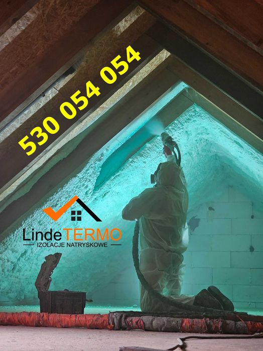 Ocieplanie pianą PUR, izolacje natryskowe, poddasza, pianowanie pianka