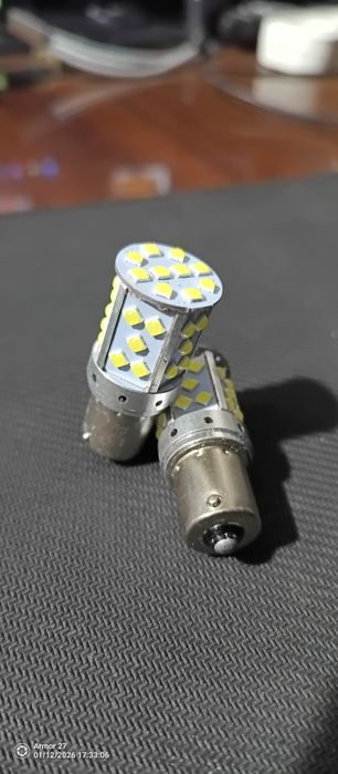 Очень яркие Лед лампи 2шт,  На задний ход БЕЛОГО цвета