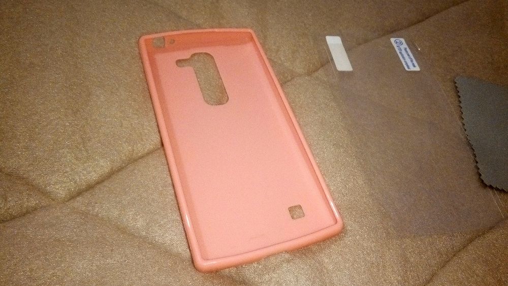 Фирменный силиконовый чехол Melkco для LG Spirit РОЗОВОГО ЦВЕТА