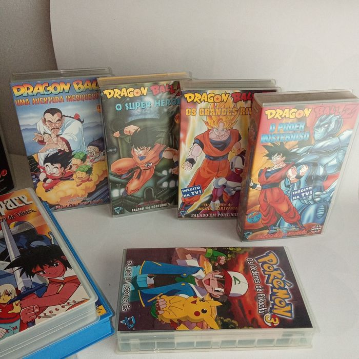 Cassetes VHS Dragons Ball Pokémon Yu-Gi-Oh !