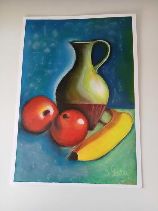 quadros pintados em pastel de oleo