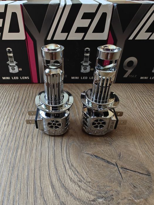 Світлодіодні міні лінзи мини линзы Y9 max H7 H8 H9 H11. Комплект