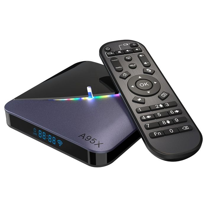 New TV Box with New Android 11/4 GB/32 GB, Featuring RGB Light64286462308227123