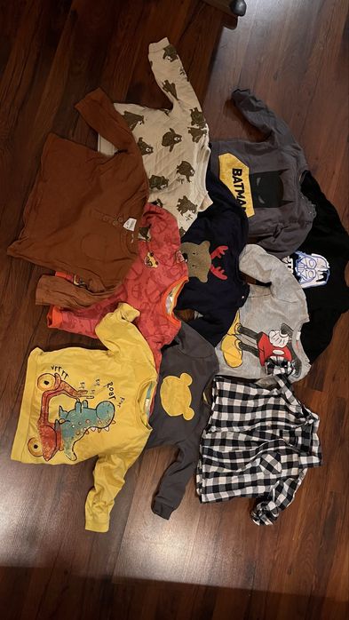 Paczka ubrań jesień-zima - rozmiar 86, chłopiec