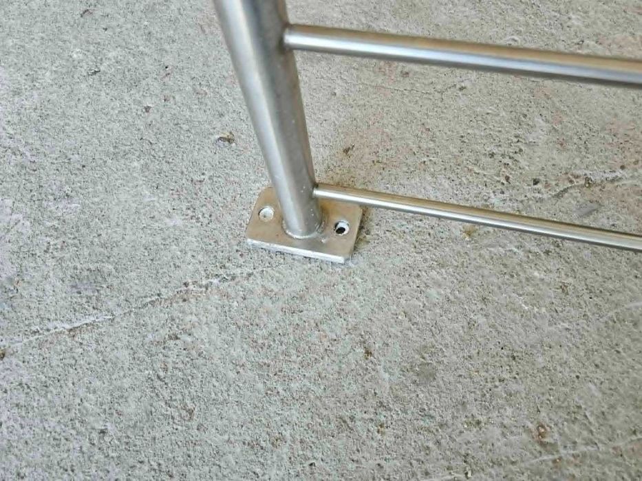 balustrada, na balkon, wejście inox, stal nierdzewna