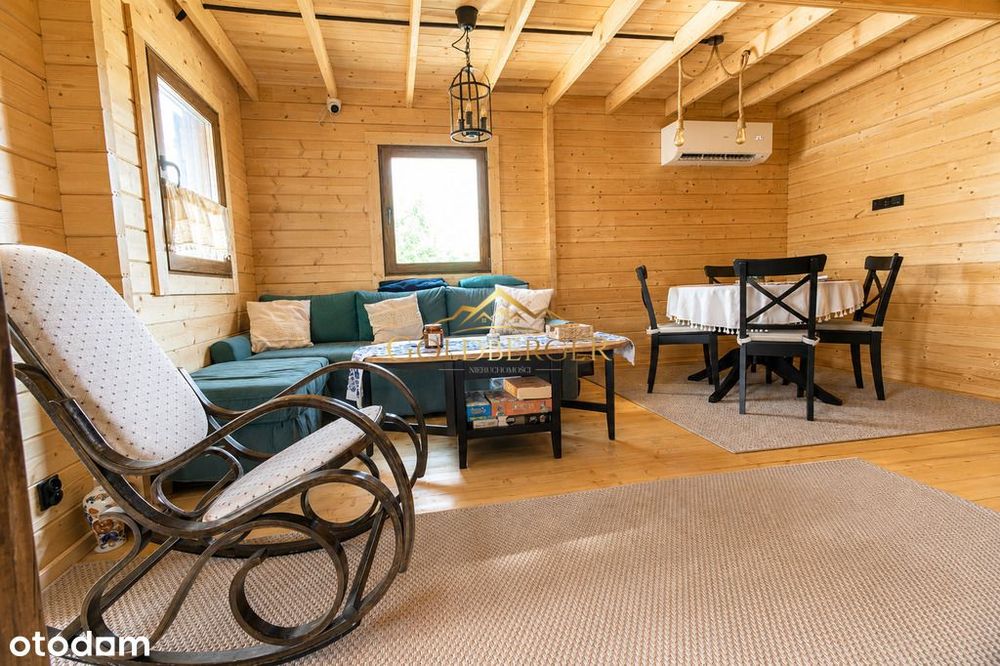 Drewniany dom całoroczny | 74 m² | Działka 1 199 m