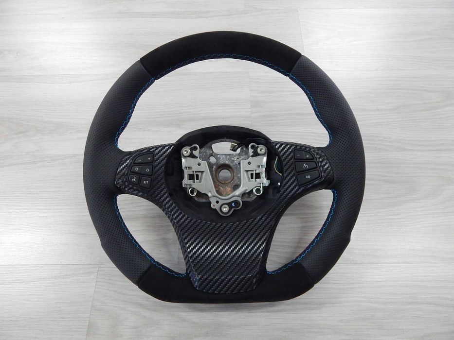 BMW X5 E53 X3 E83 - kierownica skóra sport alcantara 3-385-E53-1-MF