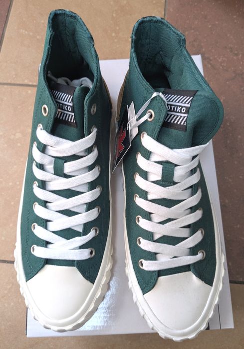 Trampki Soft Kaotiko Keoni Hightop Trainers zielone rozm. 42
