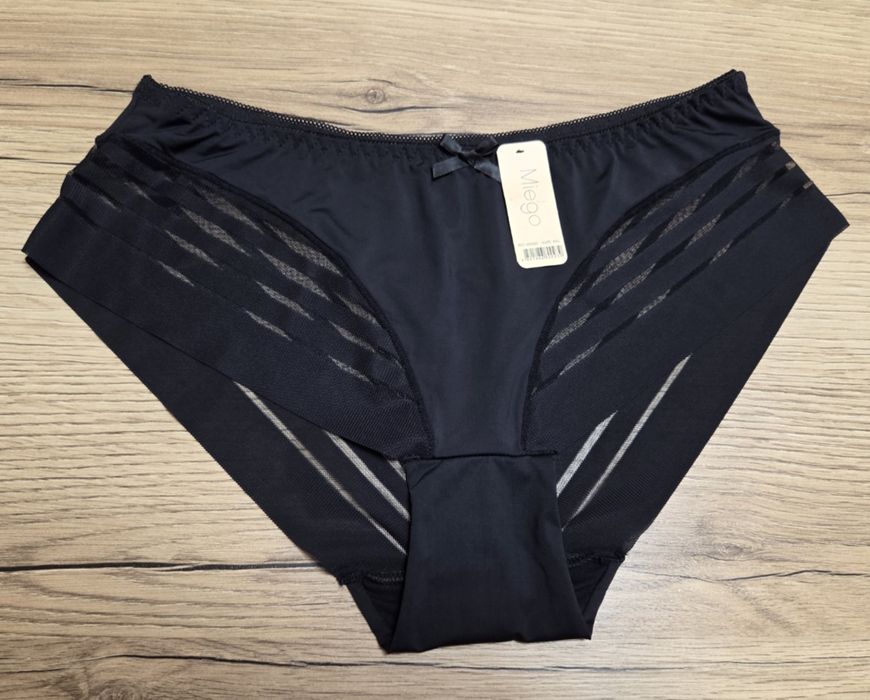 Majtki Damskie Czarne 4XL