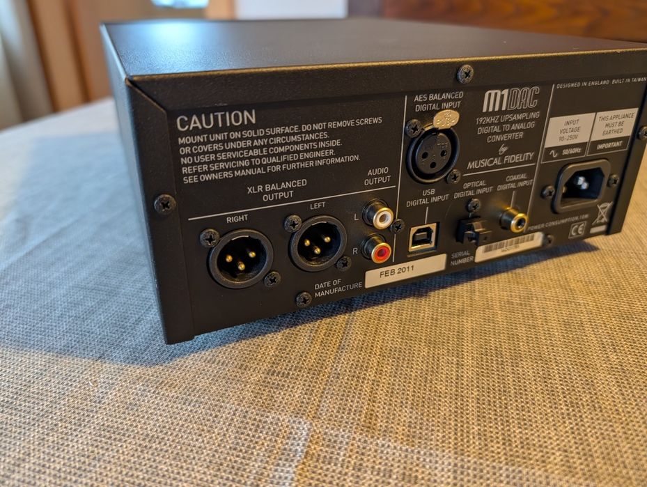 Musical Fidelity M1 Dac - Conversor Digital Analógico