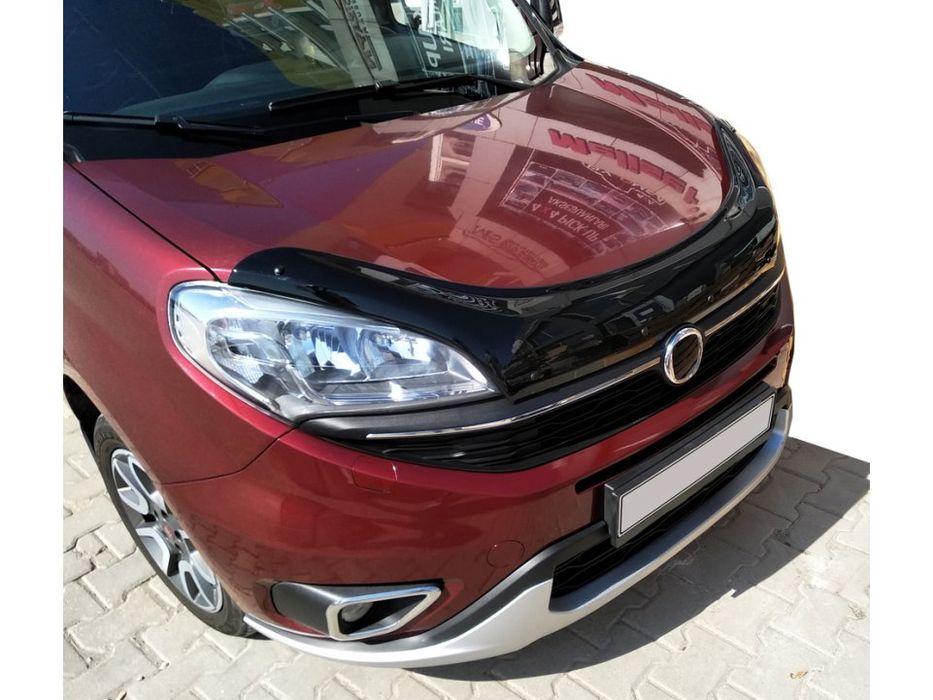 Fiat Doblo II 2010-2022 рр. Дефлектор капота EuroCap (2015+)