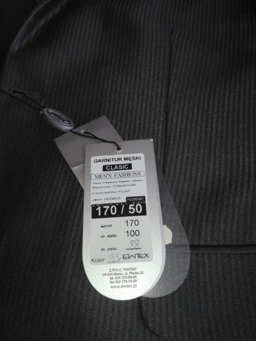 Garnitur męski 170