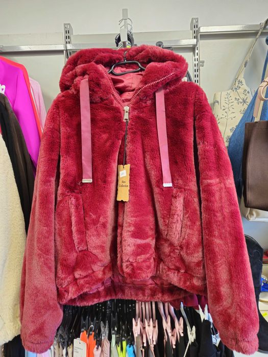 Bluza Miś futerko bordowe r. Uni (40-44) New Collection !!!