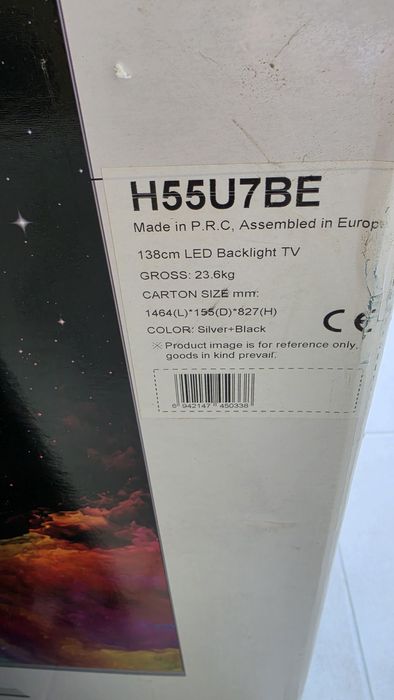 Тоненький ULED телевізор HISENSE H55u7be
