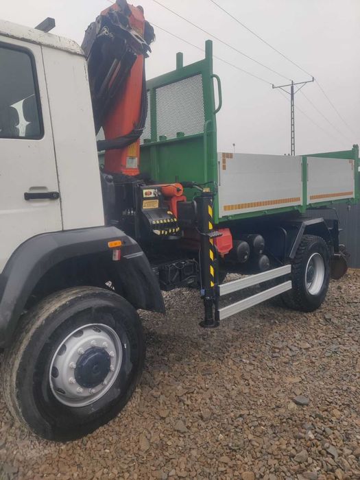 Самоскид Man 18.280 4x4 повний привід кран маніпулятор Palfinger 9501