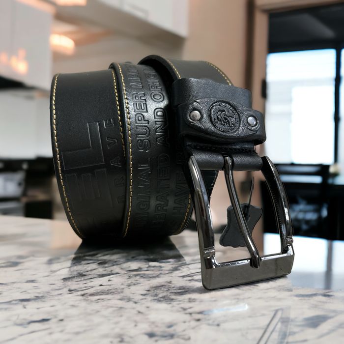 Мужской кожаный ремень diesel, ширина 4.5 см