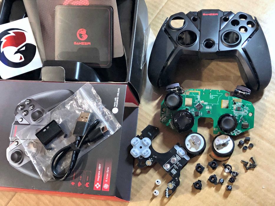 GameSir G4 Pro джойстик геймпад контроллер запчастини деталі розборка