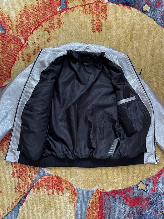 Бомбер Zara Metallic Silver / Серебристая куртка Зара куртка курточка