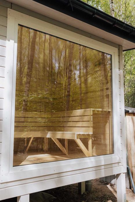 Domki w drzewach blisko Warszawy, 70 m od domku leśne spa.