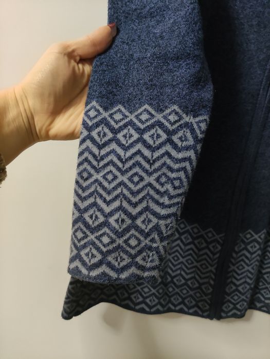 Stylowy długi sweter •kardigan z kapturem • Cynthia Rowley