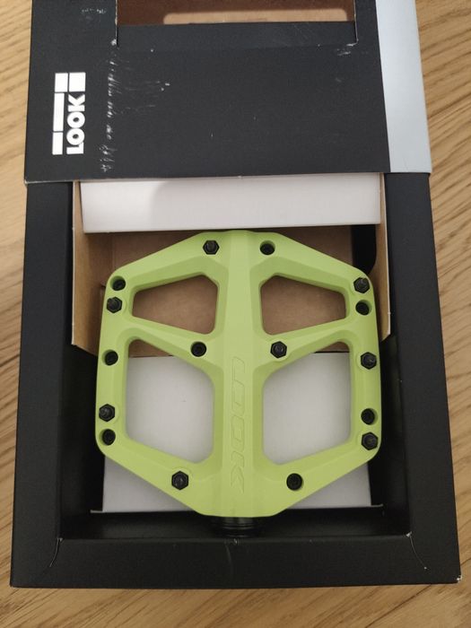 Pedały platformowe limonka