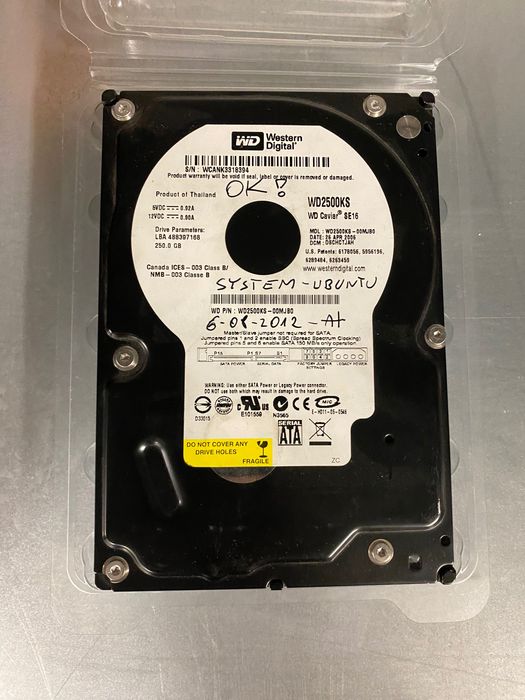 WD 250 GB używany , BDB