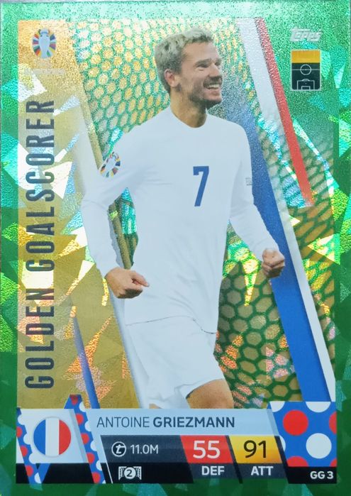 Carta Match Attax Euro 2024 Antoine Griezmann Golden GoalScorer GG3