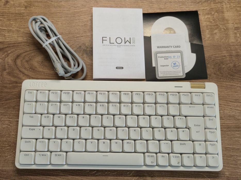 Klawiatura mechaniczna Lofree Flow Lite84 Off-White
