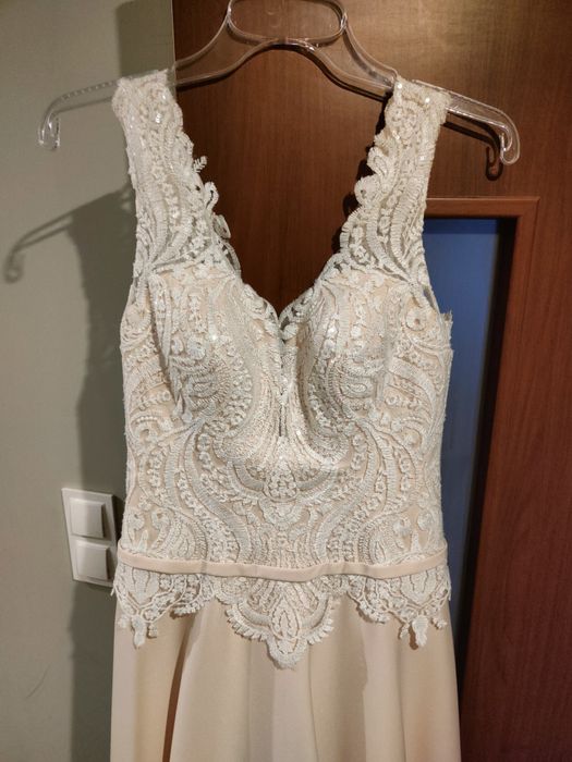 Przepiękna suknia ślubna ślub cywilny kościelny boho