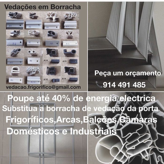 Borrachas para portas frigoríficos de  barcos
