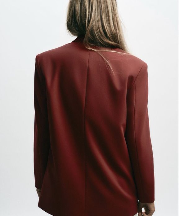 Пиджак  бордо Zara xs s новый