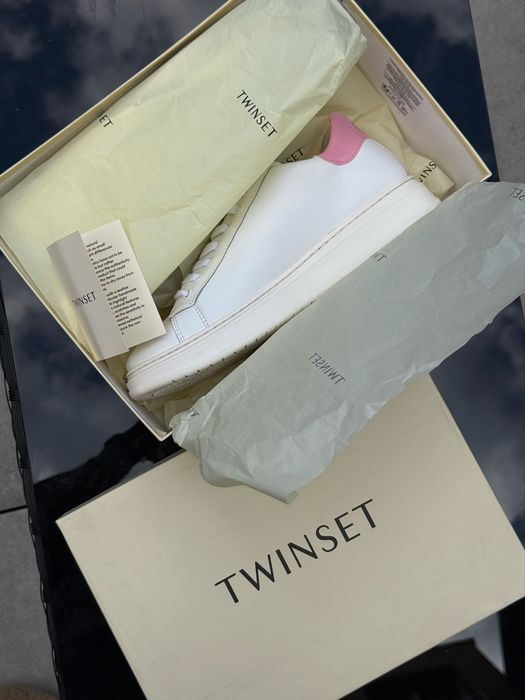 Sneakersy Skórzane Twinset Milano
