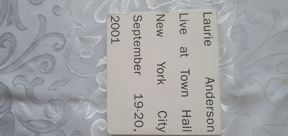 Laurie Anderson - Live at Hall New York City  2001 -2 CD