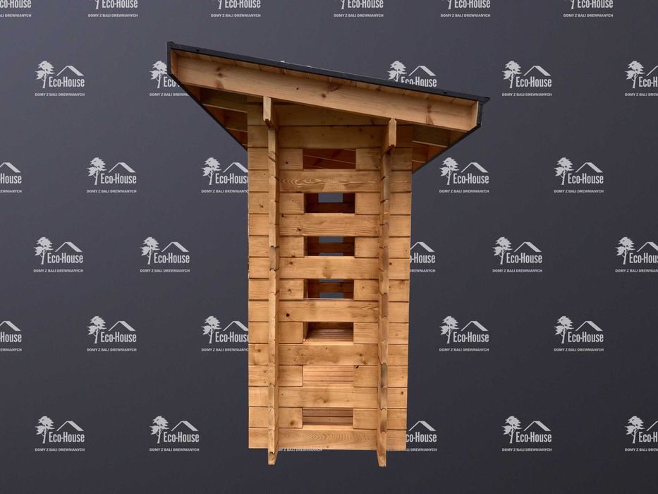 Kompletna Drewutnia Wiata na Drewno Kominkowe 200x100
