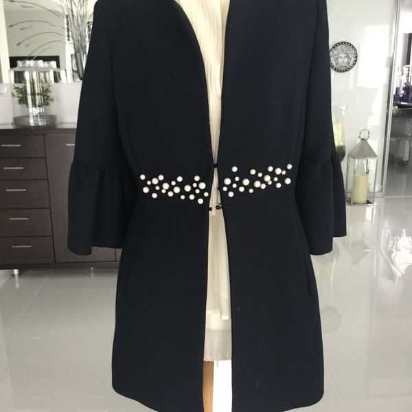 Zara płaszcz Studio Trend Hit perełki