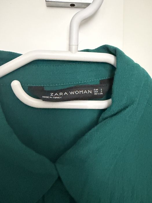Блуза футболка Zara S бірюзовий колір