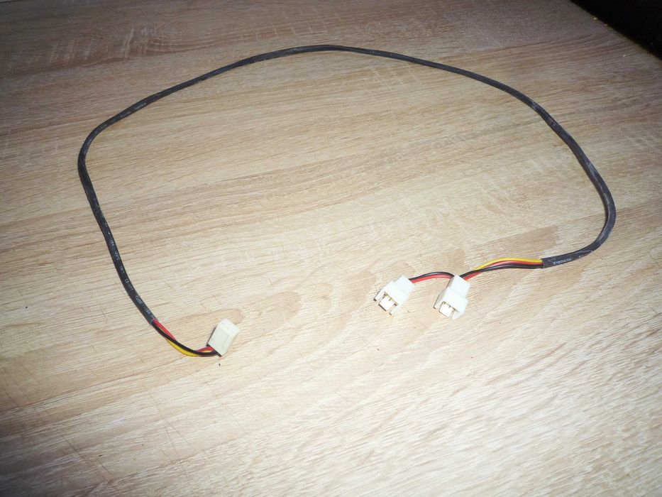 кабель удлинитель 3 pin.  переходник. прорезиненый.