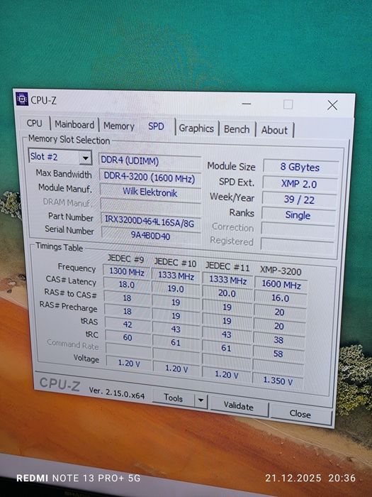 Pamięć RAM DDR4 16GB (2x8) 3200 CL16 GoodRAM IRDM X