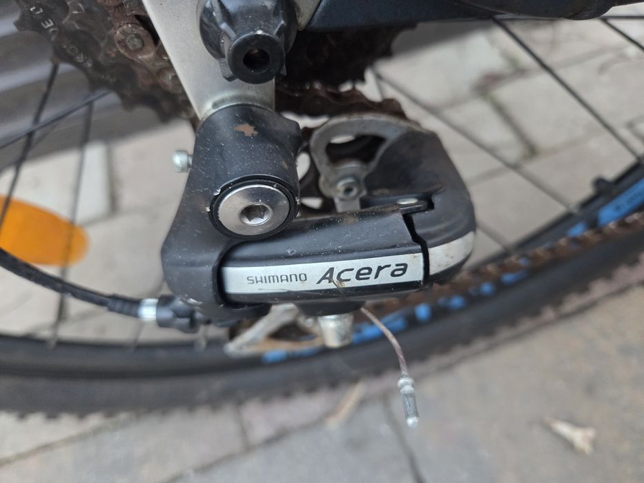 Rower gorski Romet Rambler 7.2 Shimano Acera widelec Snatour hamulce tarczowe
