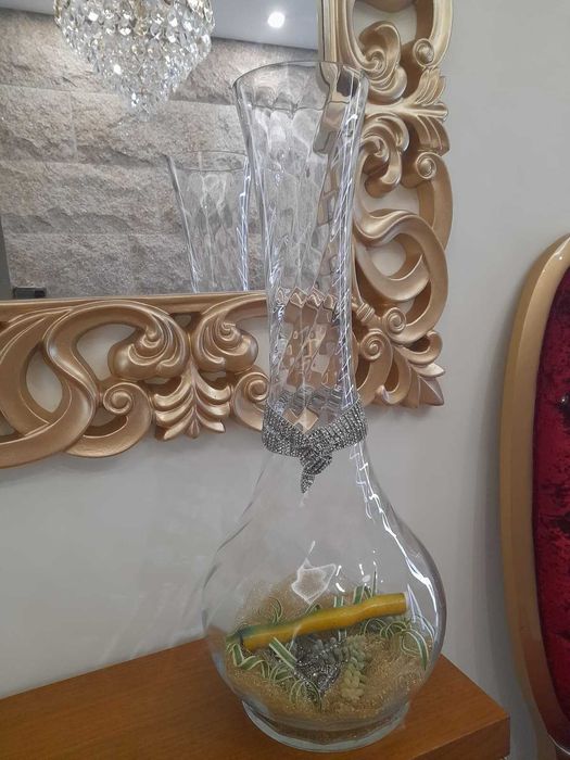 Adorno em vidro lapidado