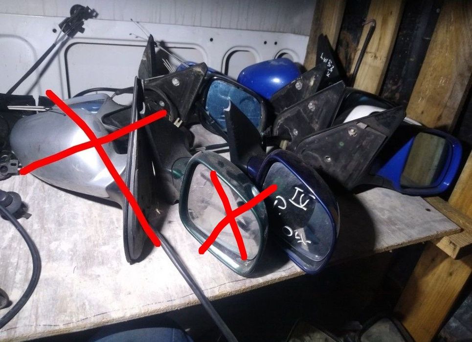 Lusterka lusterko prawe golf IV elektryczne manualne
