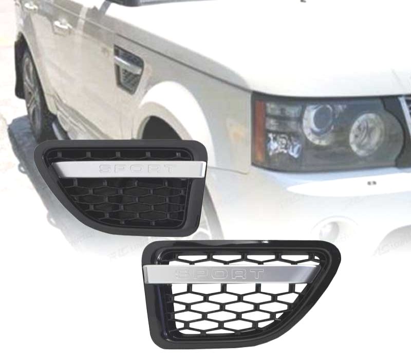 GRELHAS LATERAIS RANGE ROVER SPORT 09-13 LOOK AUTOBIOGRAPHY ALL BLACK EDITION