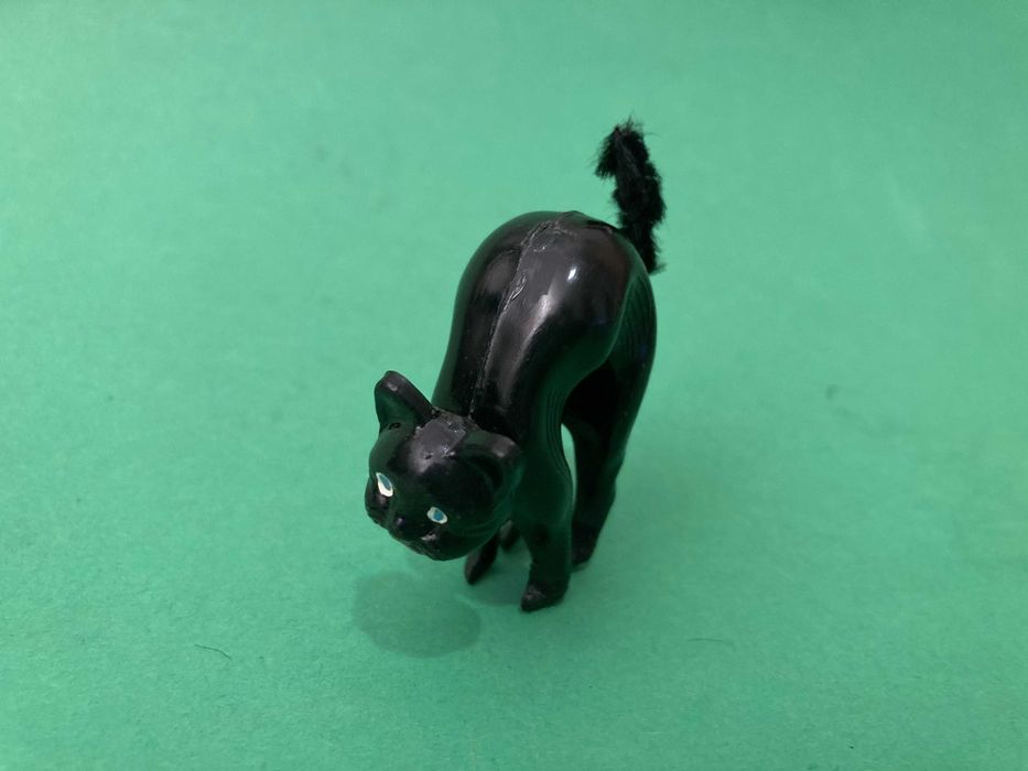 Lote de 2 gatos com cabeça basculante em celuloide Anos 60