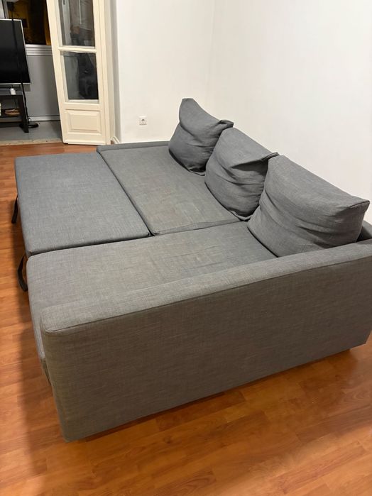 Sofá-cama de canto c/arrumação, Skiftebo