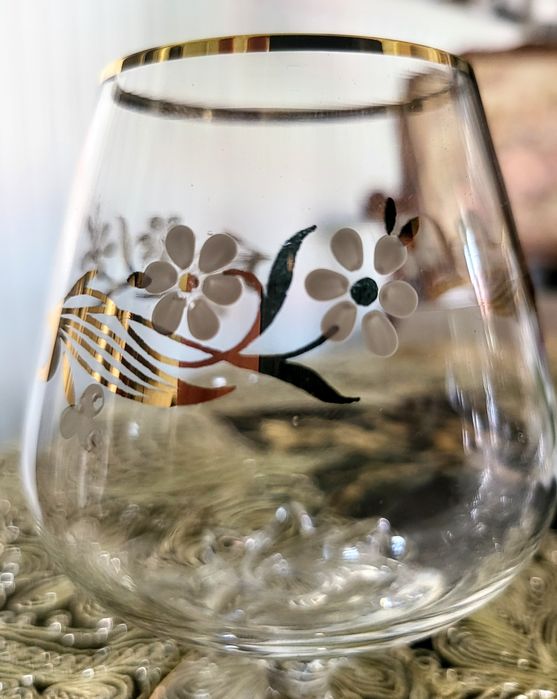 Kieliszki do Brendy 6 szt ręcznie malowane