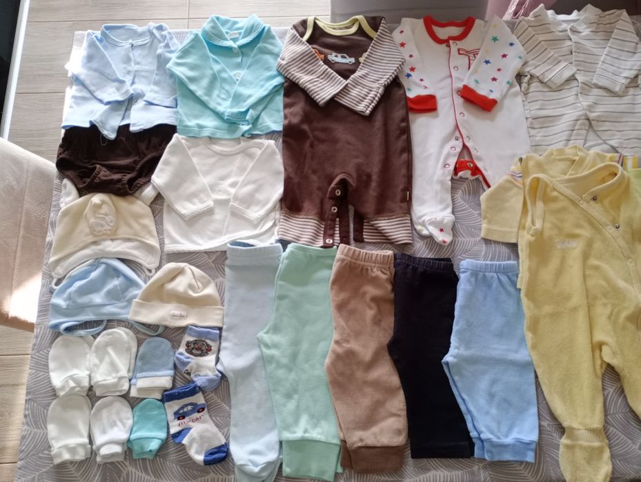 Zestaw ubrań dla noworodka niemowlaka wyprawka 56-62